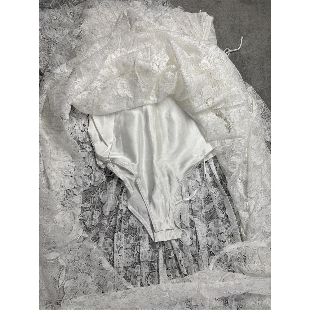 NWT For Love and Lemons Lorena Maxi Dress White Lace Size XS - Picture 10 of 14